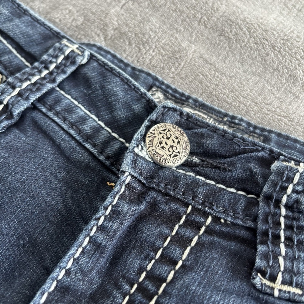 Silver Jeans Co. Dark Wash Denim Embellished Pocket Women's Jeans 27x33 - Picture 11 of 13